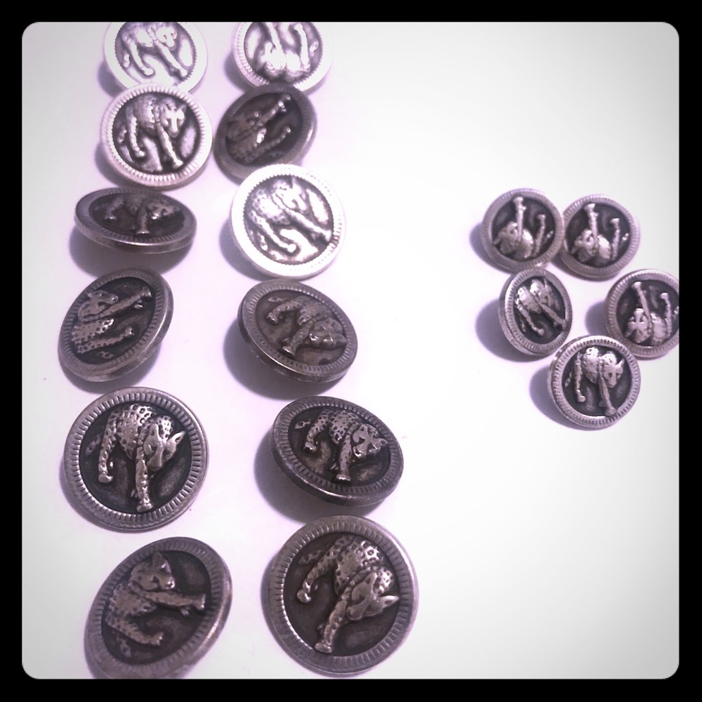 Vintage Versus by Gianni Versace cat buttons